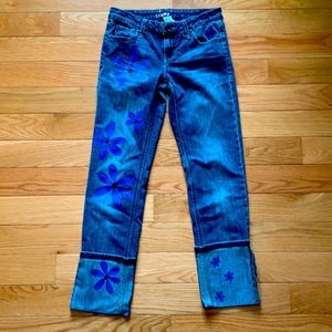 Upcycled garage jeans size 28 - hand painted